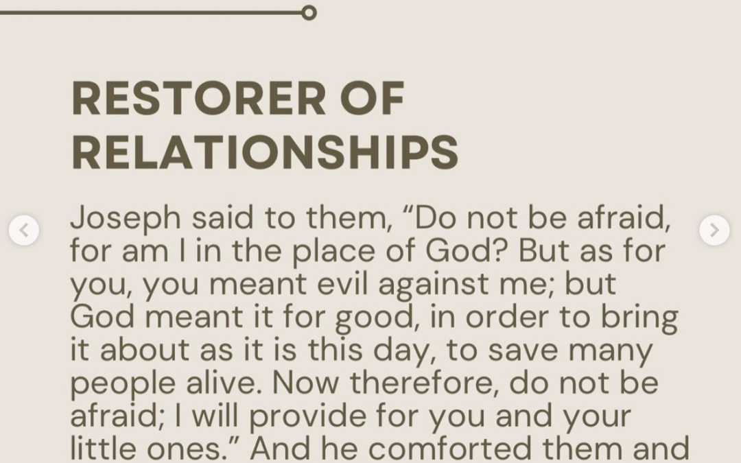 Restorer of Relationships